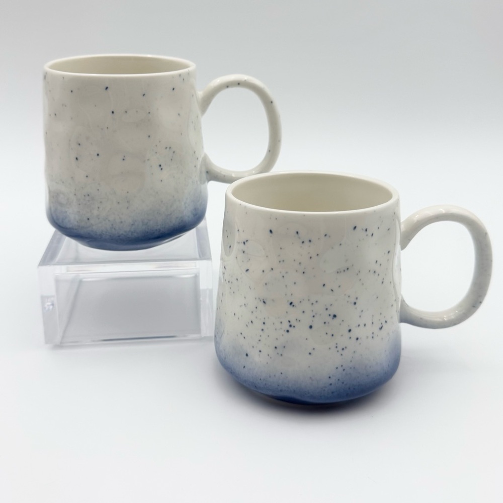 Orly Maison New York Vintage Speckled Ceramic Hammered Texture Coffee Mug Cup